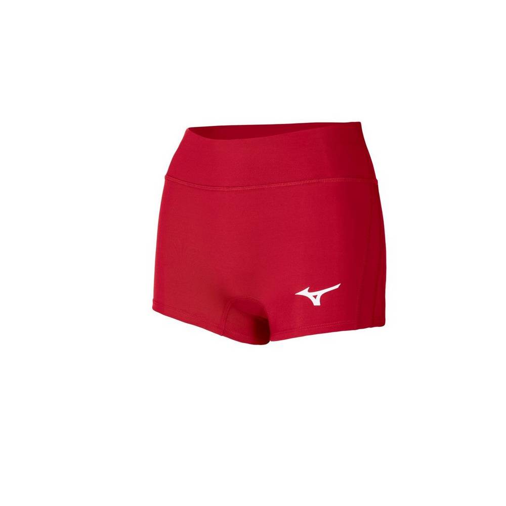 Pantalones Cortos Mizuno Apex 2.5" Inseam Mujer Rojas Baratas OSBX-05629